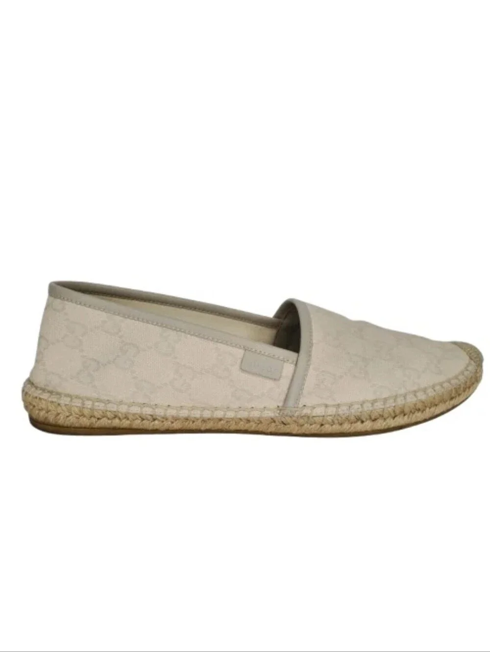 Gucci GG Monogram Canvas Slip-On Espadrille Flats